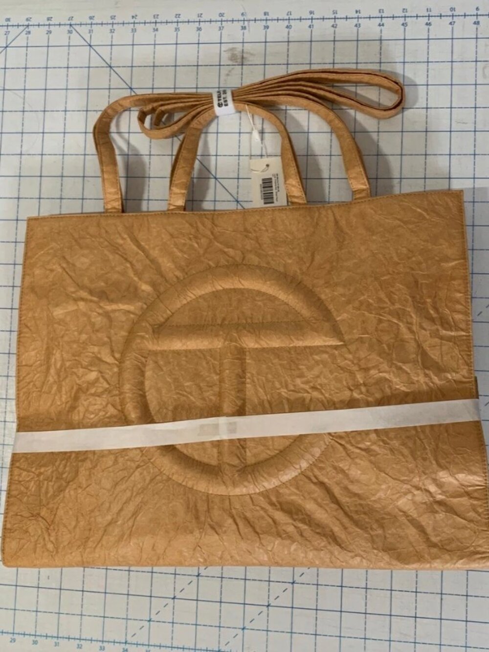 Telfar Large Shopping Bag Brown Paper Tote NWT With Dust Bag